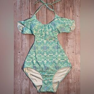 Victoria's Secret Mint Green Patterned Swimwear